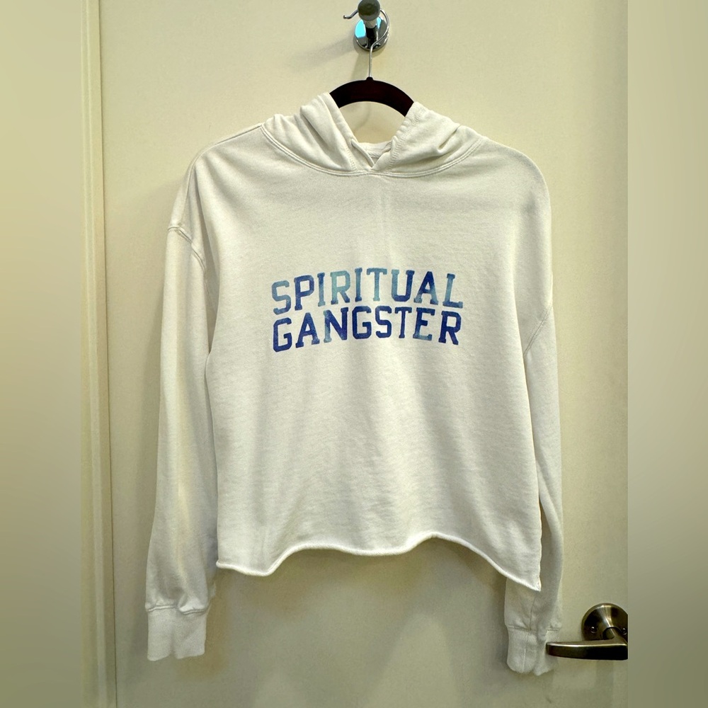 Spiritual Gangster hoodie Size M Raw Edge